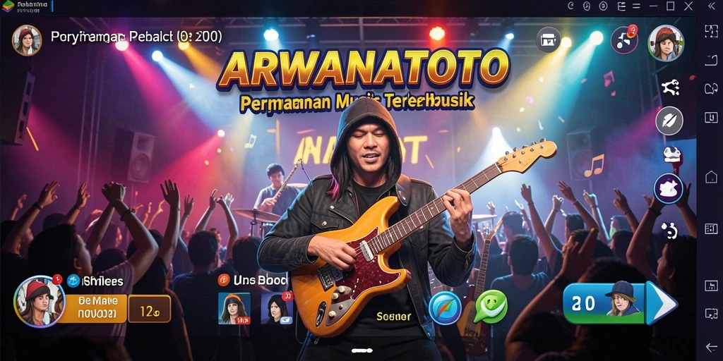 Tampilan gameplay ARWANATOTO yang penuh warna dan interaktif.