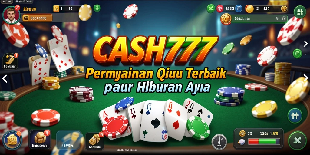 Tampilan menarik dari gameplay QiuQiu dalam CASH777.