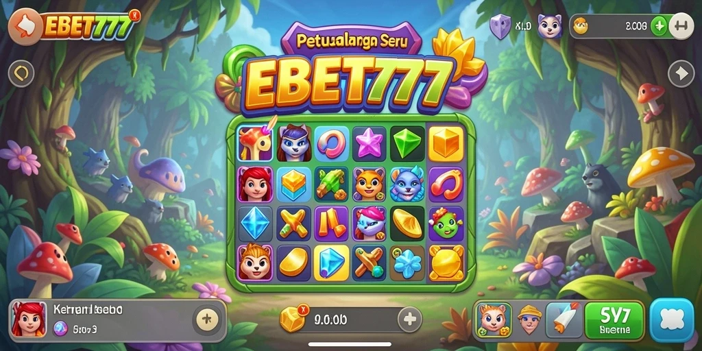 Tangkapan layar menunjukkan gameplay Match-3 yang menarik dan dinamis.