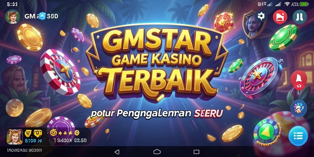 Screenshot gameplay GMSTAR menampilkan suasana kasino yang mendebarkan.