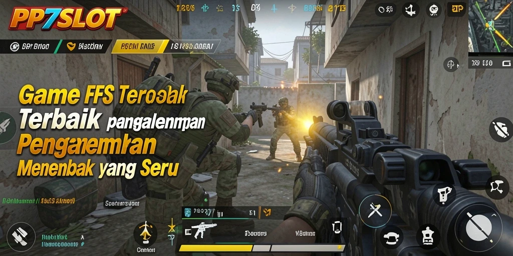 Tampilan gameplay PP7SLOT dengan aksi tembak-menembak yang intens.